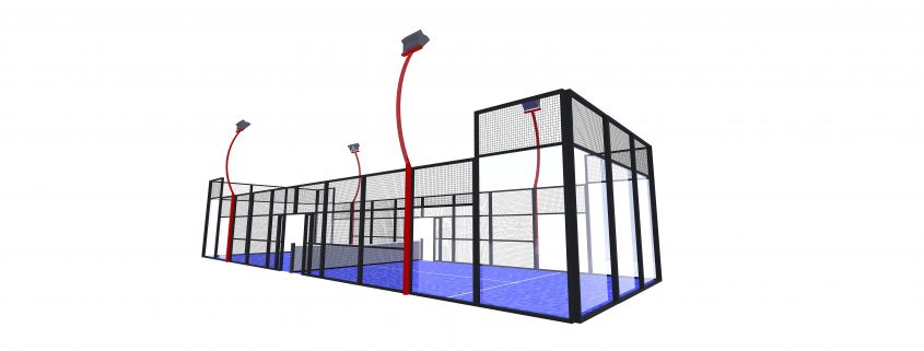 Padel, padelcourt Singel