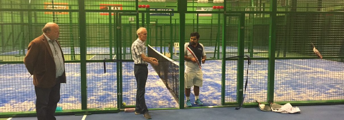 Inauguration of padelcourt in Halmstad