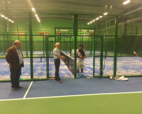 Invigning av padelbana i Halmstad